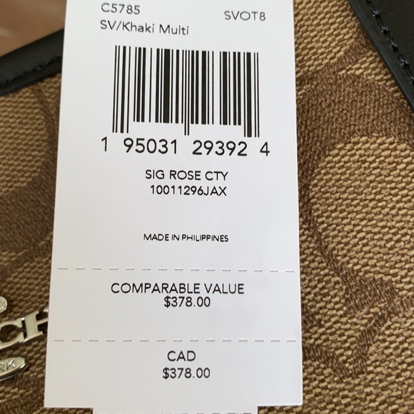 Coach City Tote signature canvas vintage roseprint - Picture 11 of 11